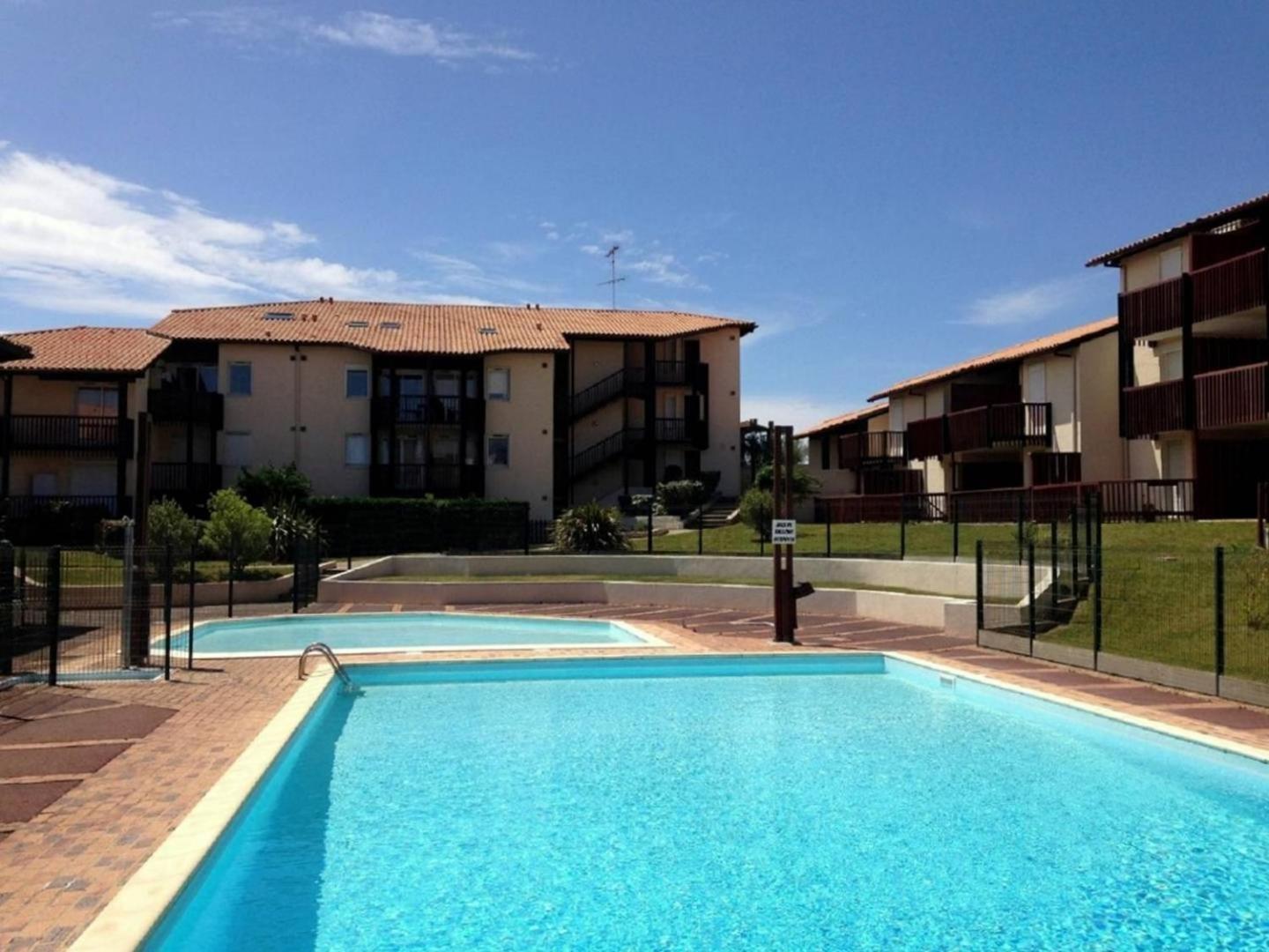 V-Landes 02-Vieux Boucau Appartement 4 Personnes Avec Vue Sur Le Lac Marin Dans Residence Avec Piscine Vieux-Boucau-les-Bains Esterno foto